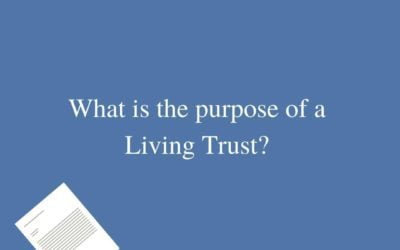 A Living Trust is a Trust you create while you’re alive. The purpose of a Living Trust varies depending on the type of Trust.