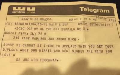 In 1969, someone sent Robert Fink a telegram. It was finally delivered last month.